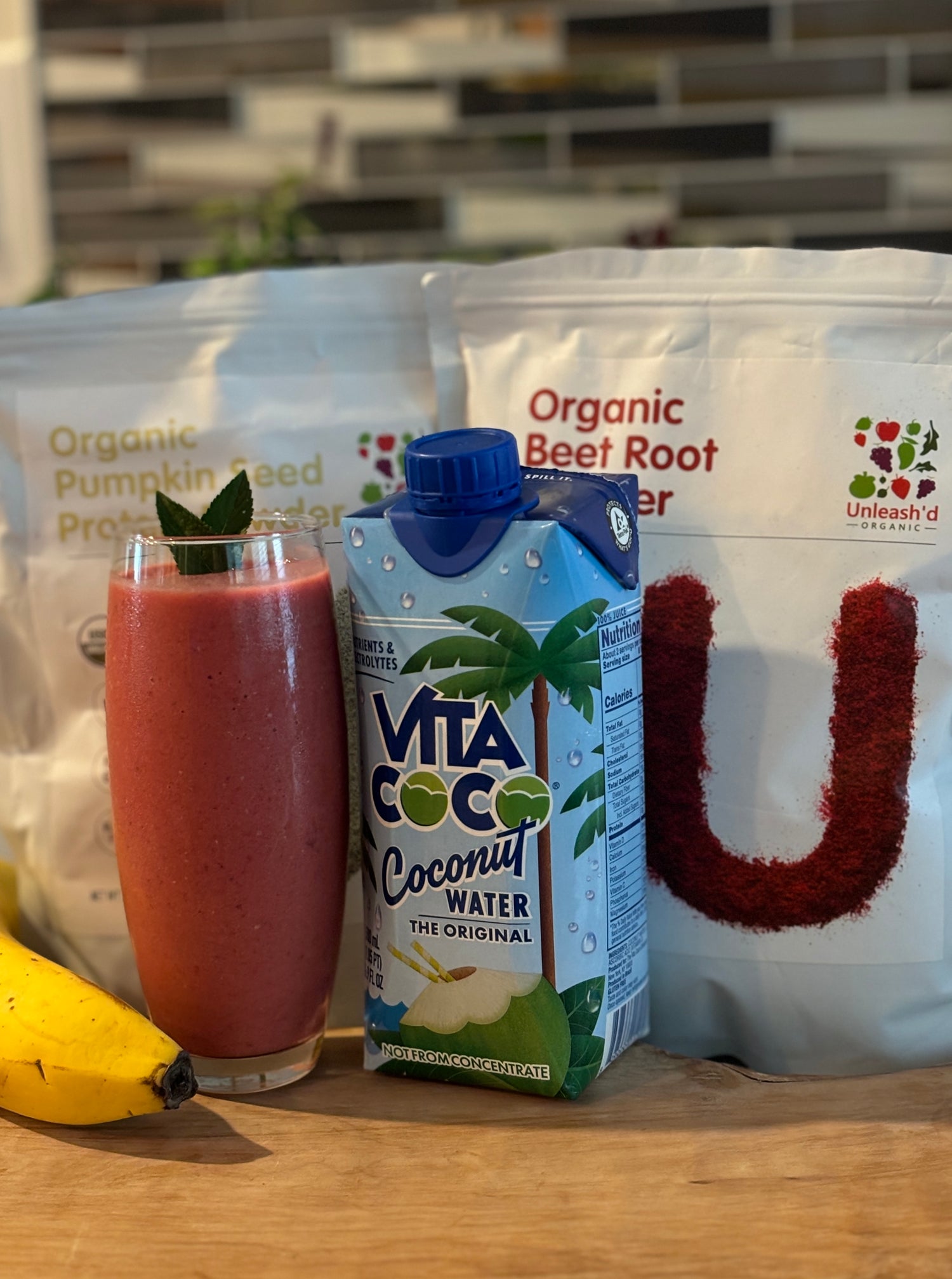 Beet Root + Pumpkin Seed Protein Smoothie