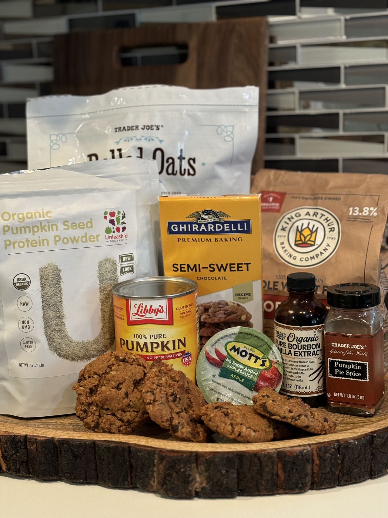 Oatmeal Pumpkin Protein Cookies