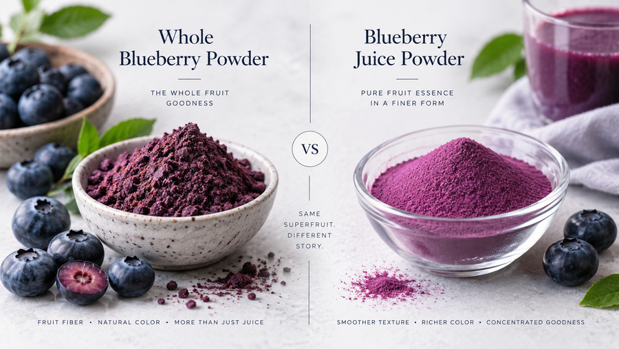 Blueberry Juice Powder vs. Whole Blueberry Powder: What’s Actually Different?