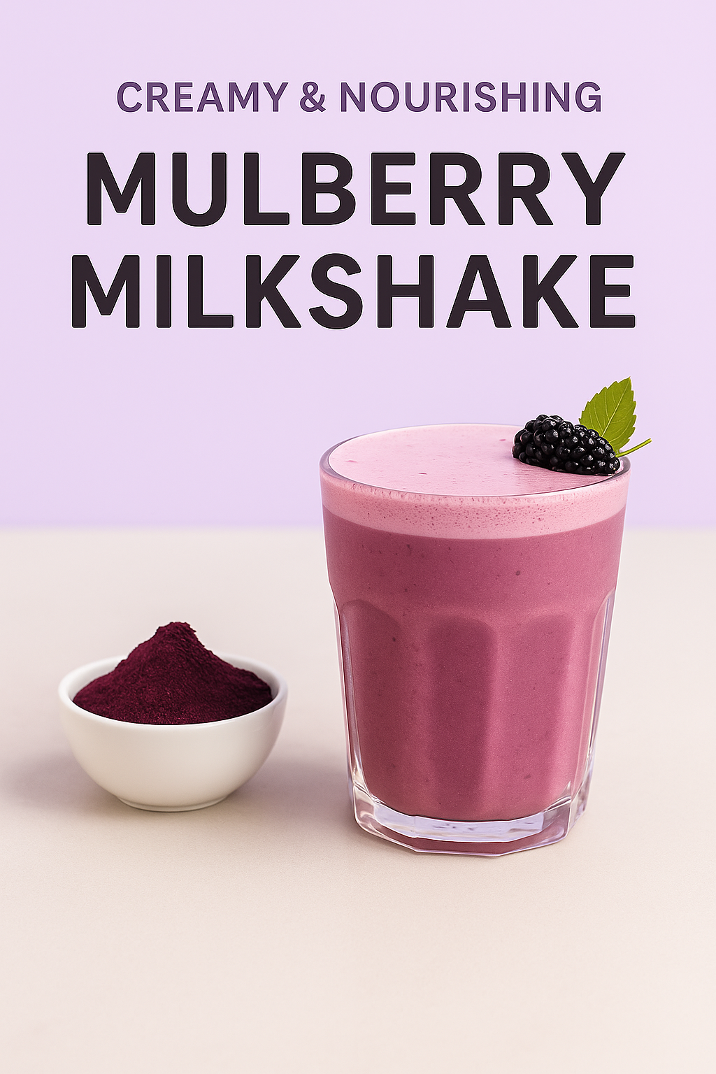 Silky Mulberry Milkshake Recipe