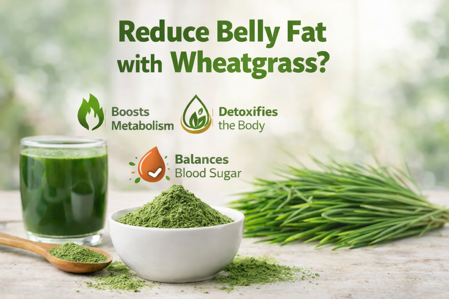 Can Wheatgrass Help Support Fat Metabolism Around the Belly?