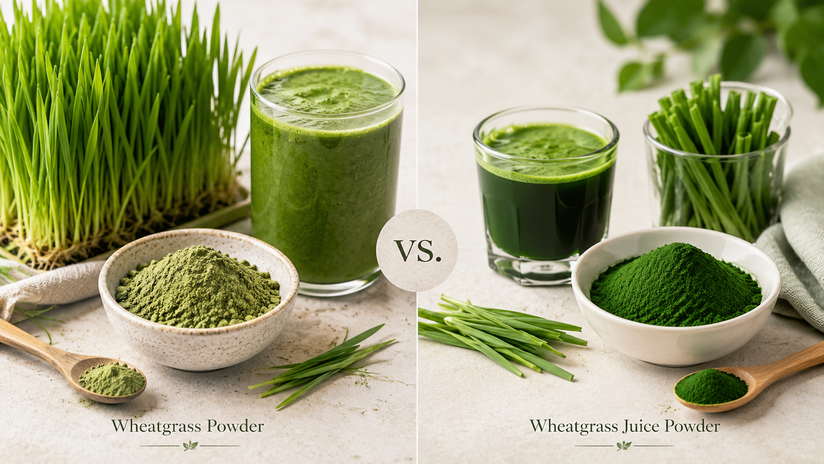 Wheatgrass Powder vs. Wheatgrass Juice Powder: What’s the Difference?