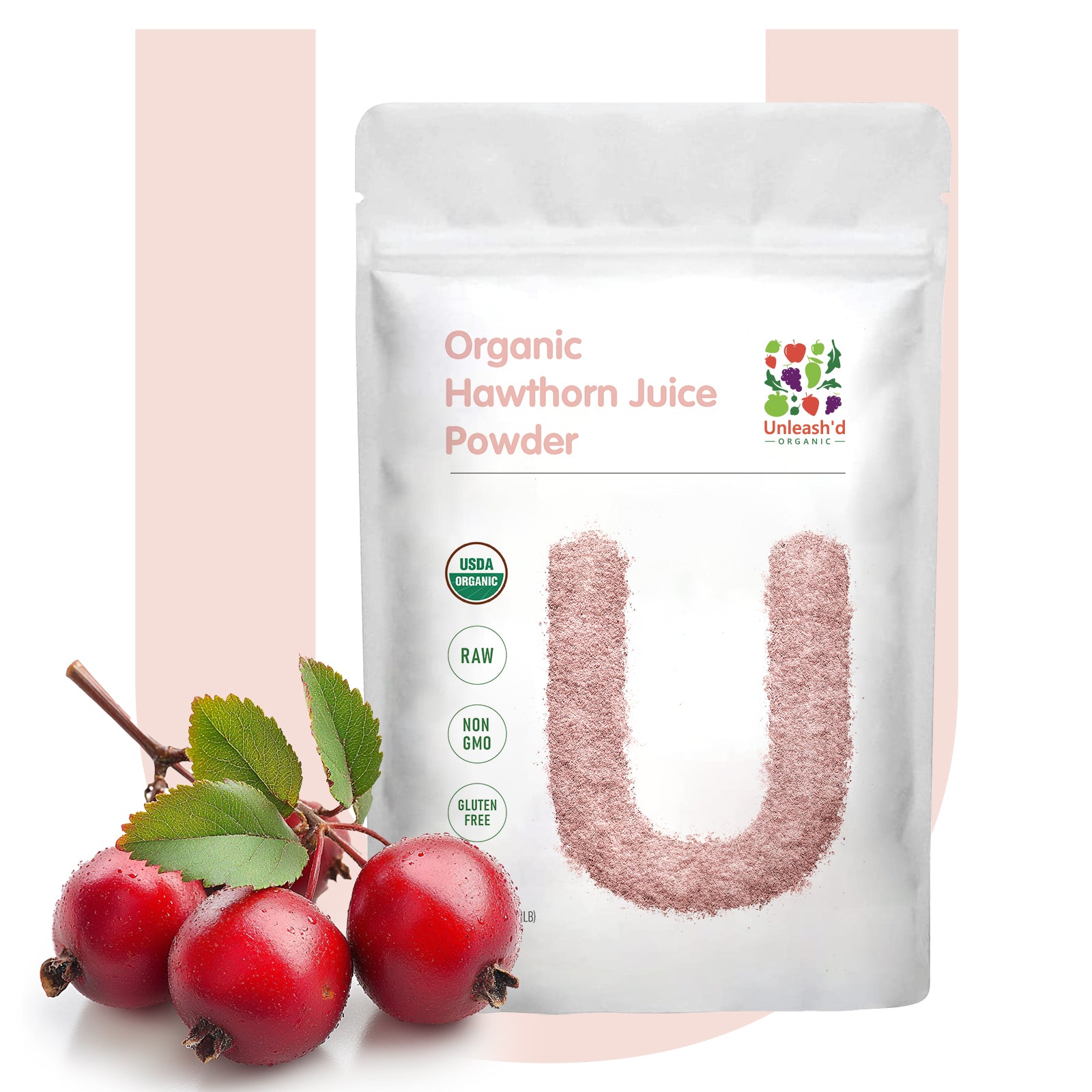 Organic Hawthorn Juice Powder 16 Ounce