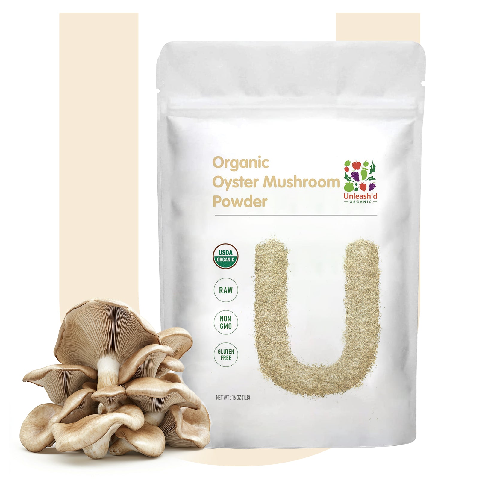 Organic Oyster Mushroom Powder 16 Ounce