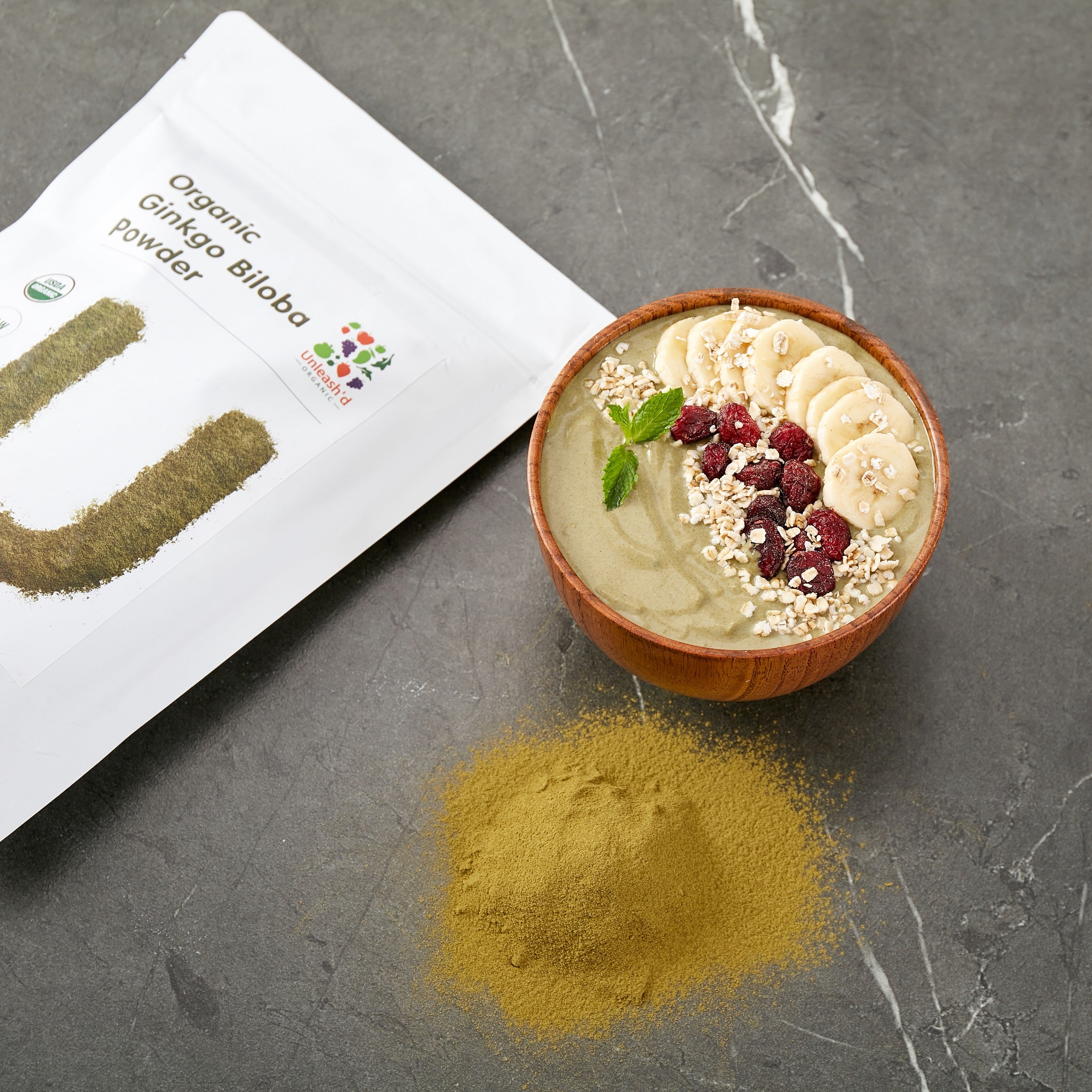 Organic Ginkgo Biloba Powder 16 Ounce