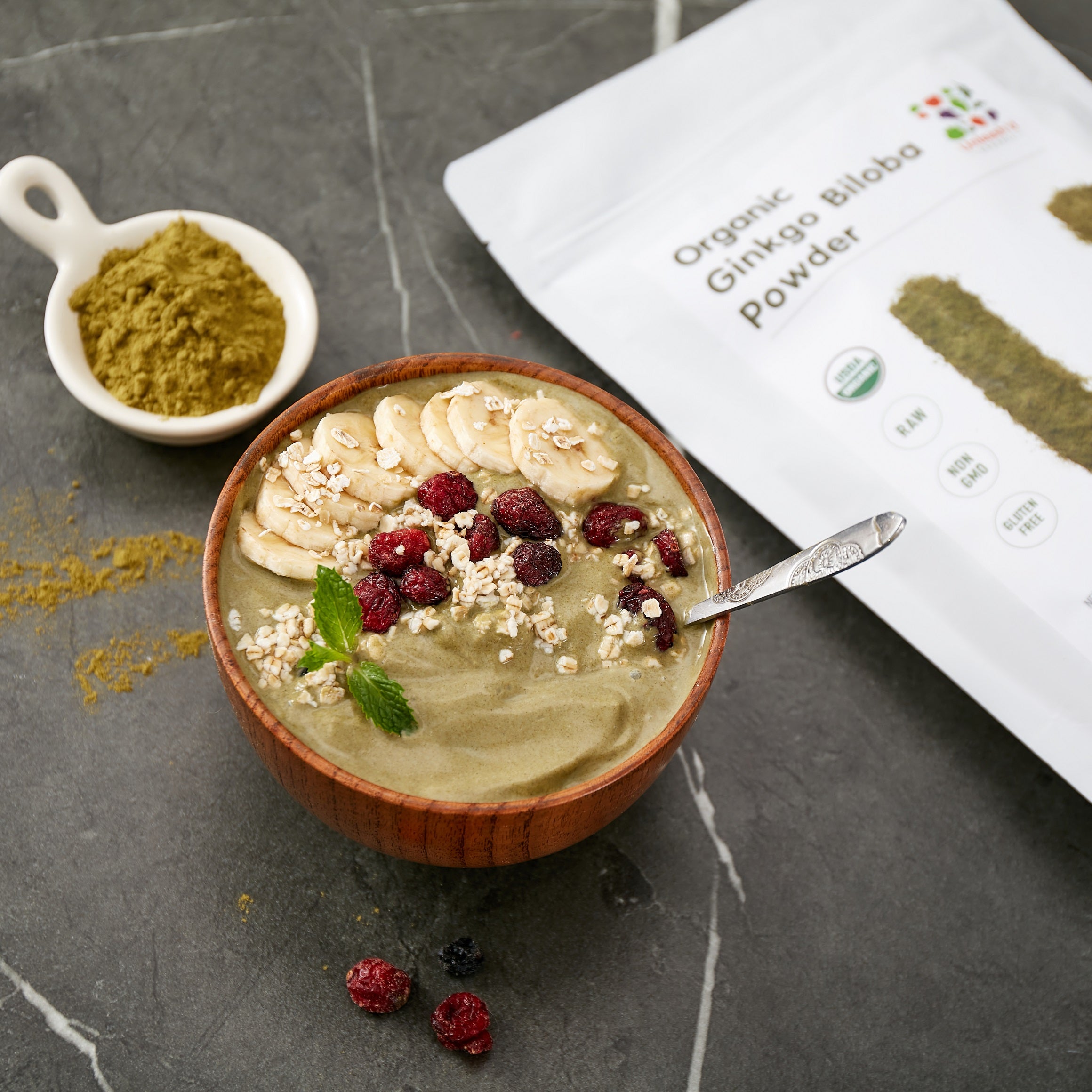 Organic Ginkgo Biloba Powder 16 Ounce