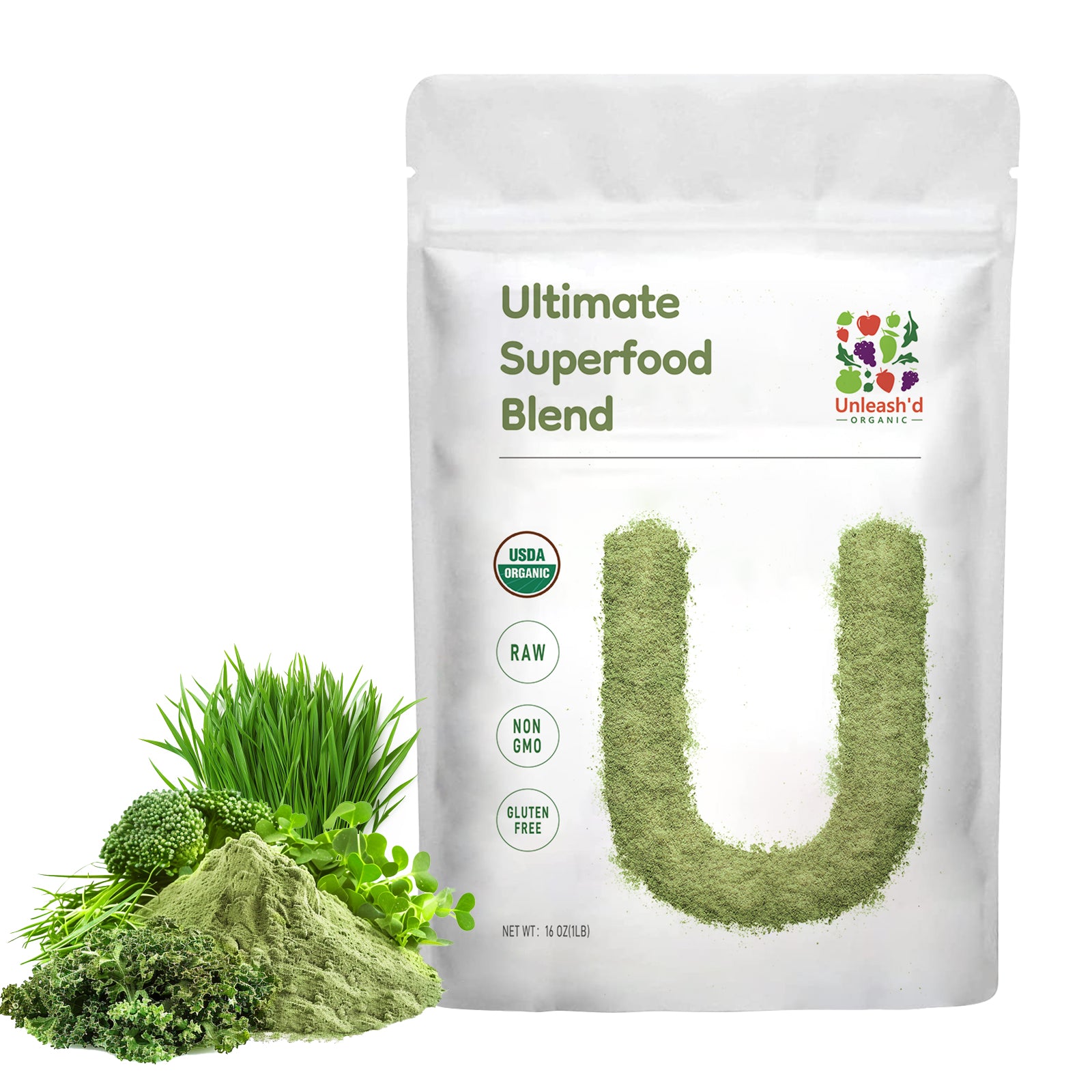 Organic Ultimate Superfood Powder 16 oz