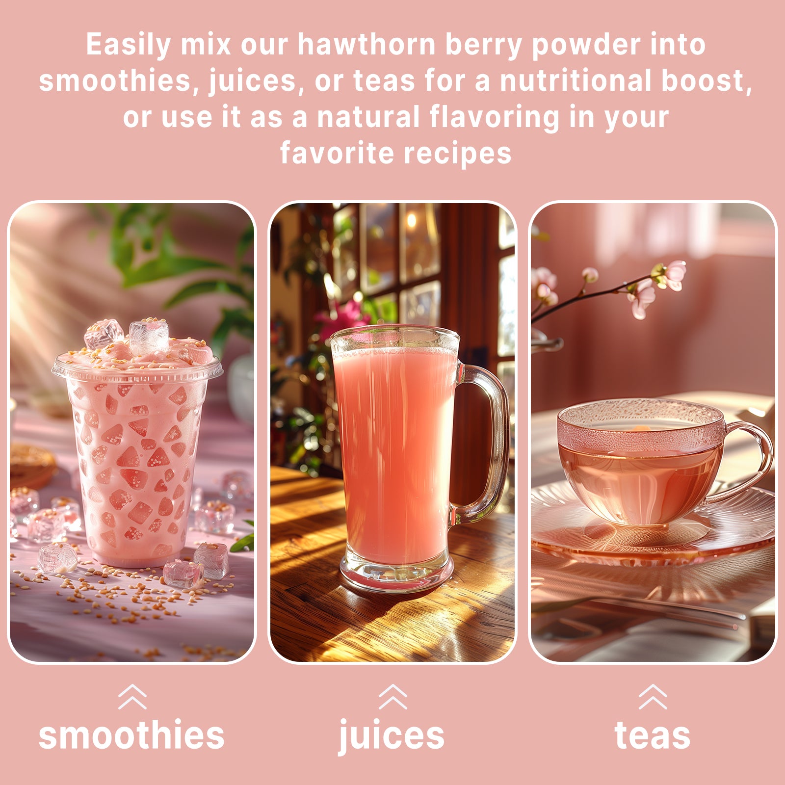 Organic Hawthorn Juice Powder 16 Ounce