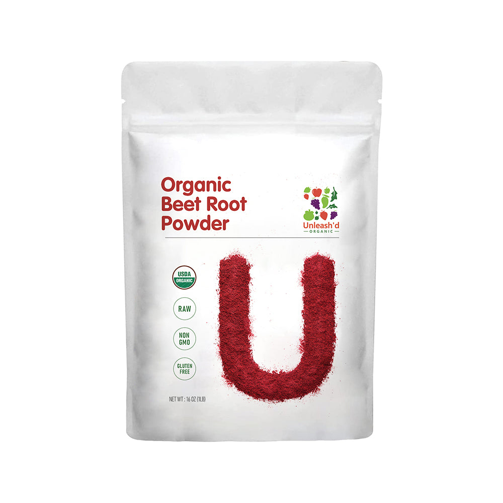 2x UNLEASH'D ORGANIC organic Beet Root Powder 16 oz Superfood