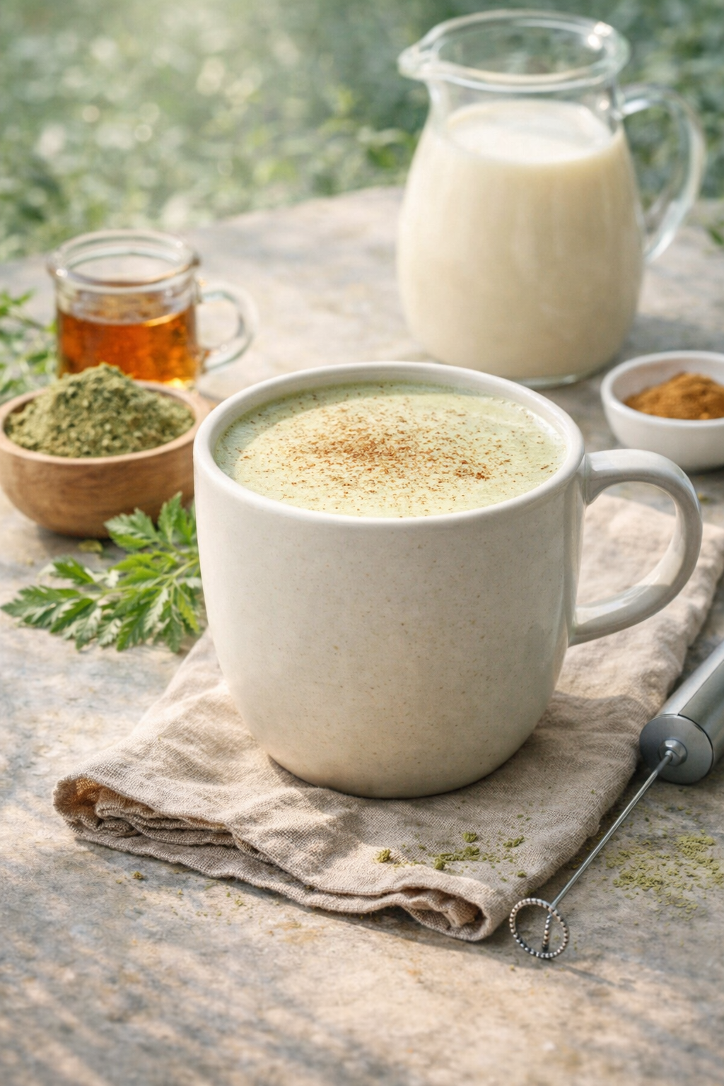 Creamy Mugwort Latte
