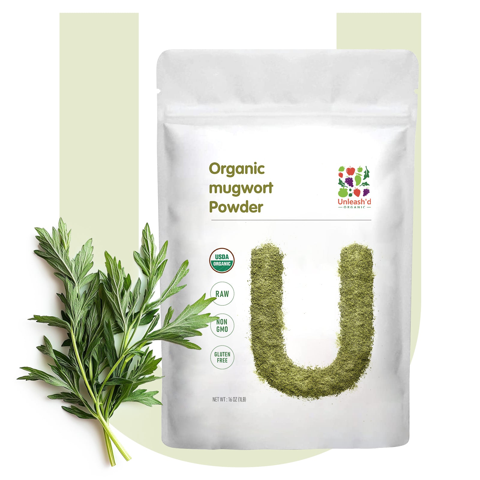Organic Mugwort Powder 16 Ounce