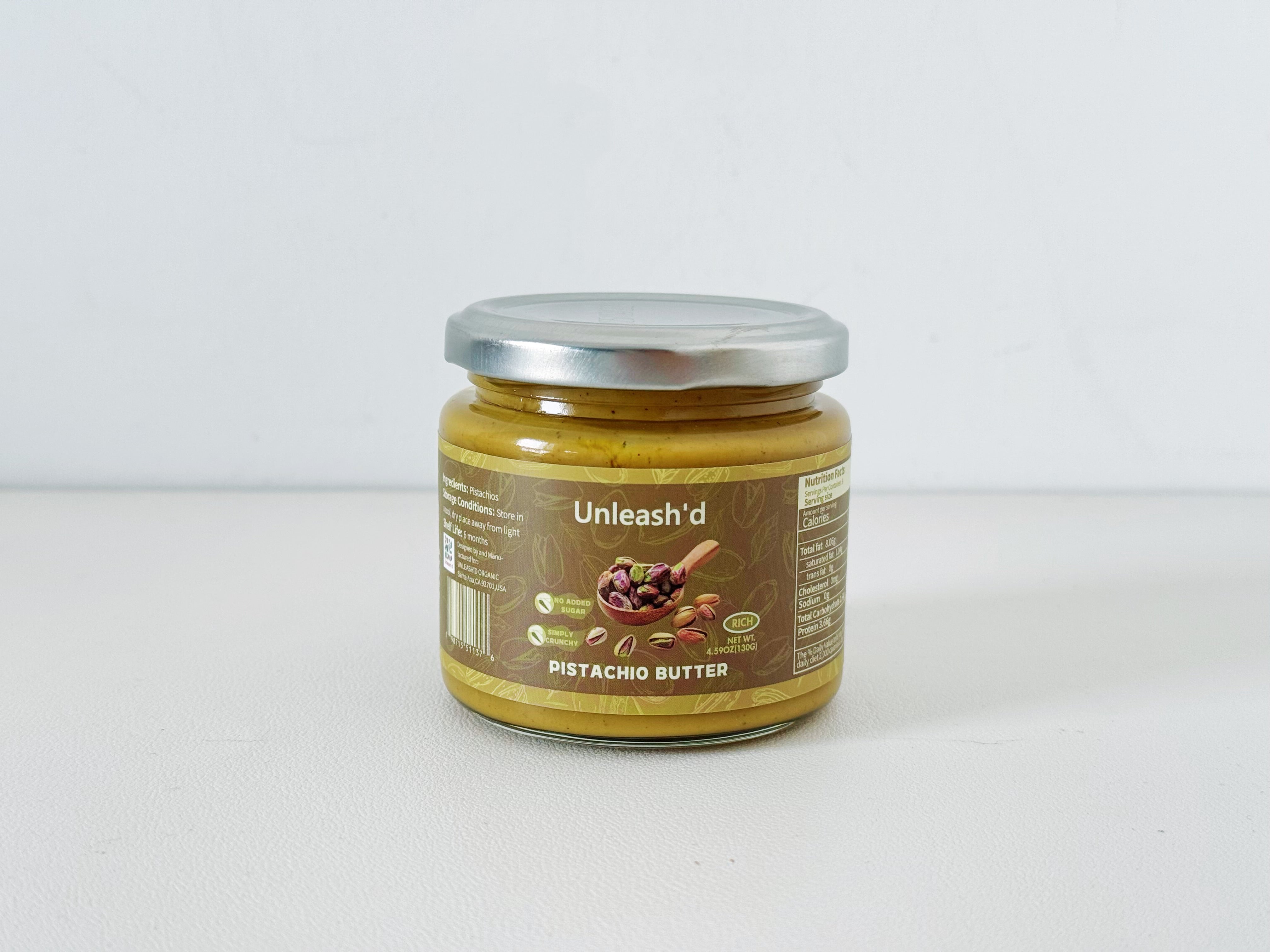 unleash'd pistachio Butter   rich 130g