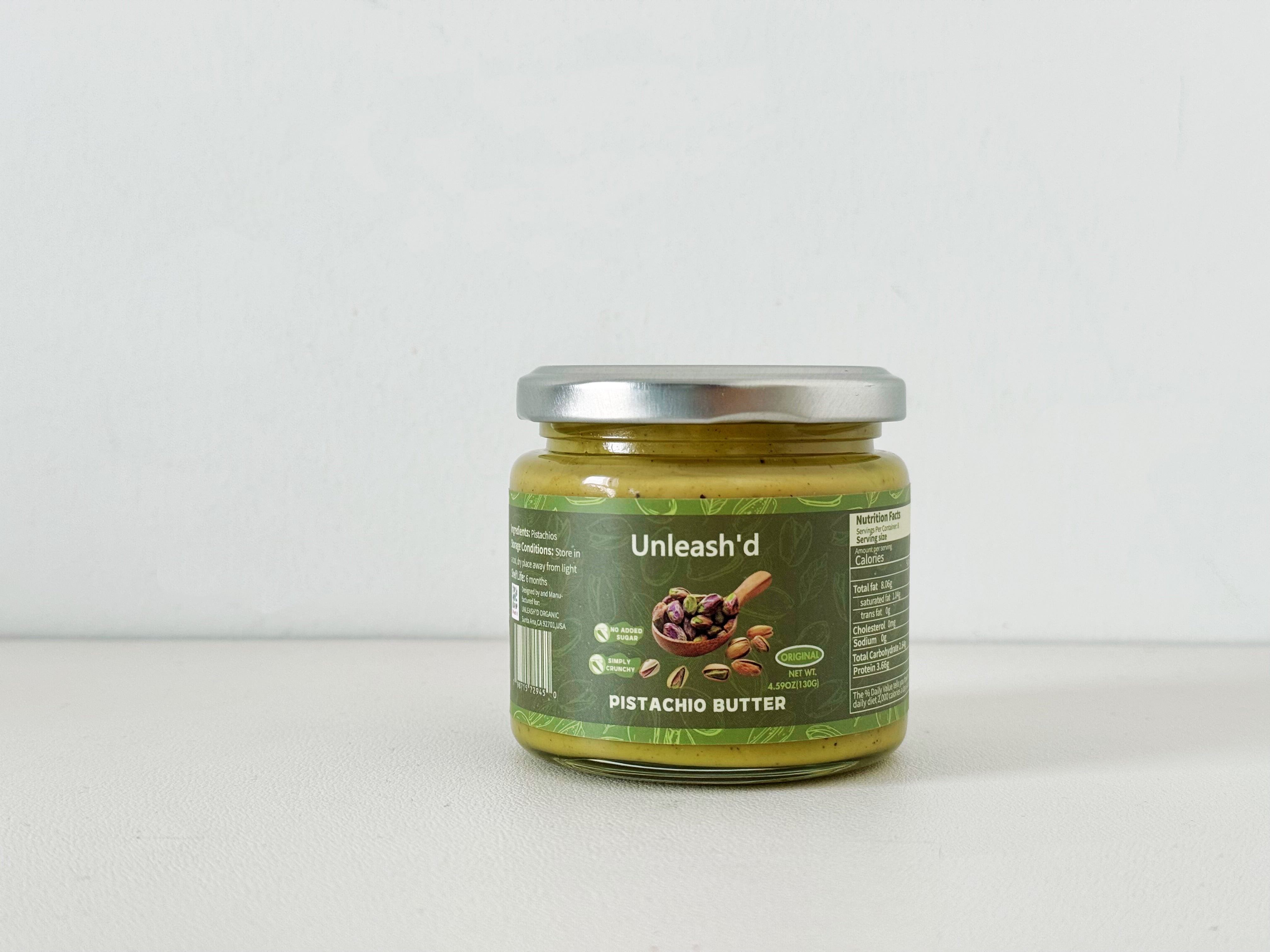 unleash'd pistachio Butter   original 130g