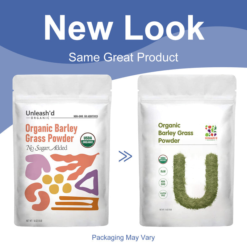 Organic Beet Root Powder 16oz & Organic Barley Grass Powder 16oz