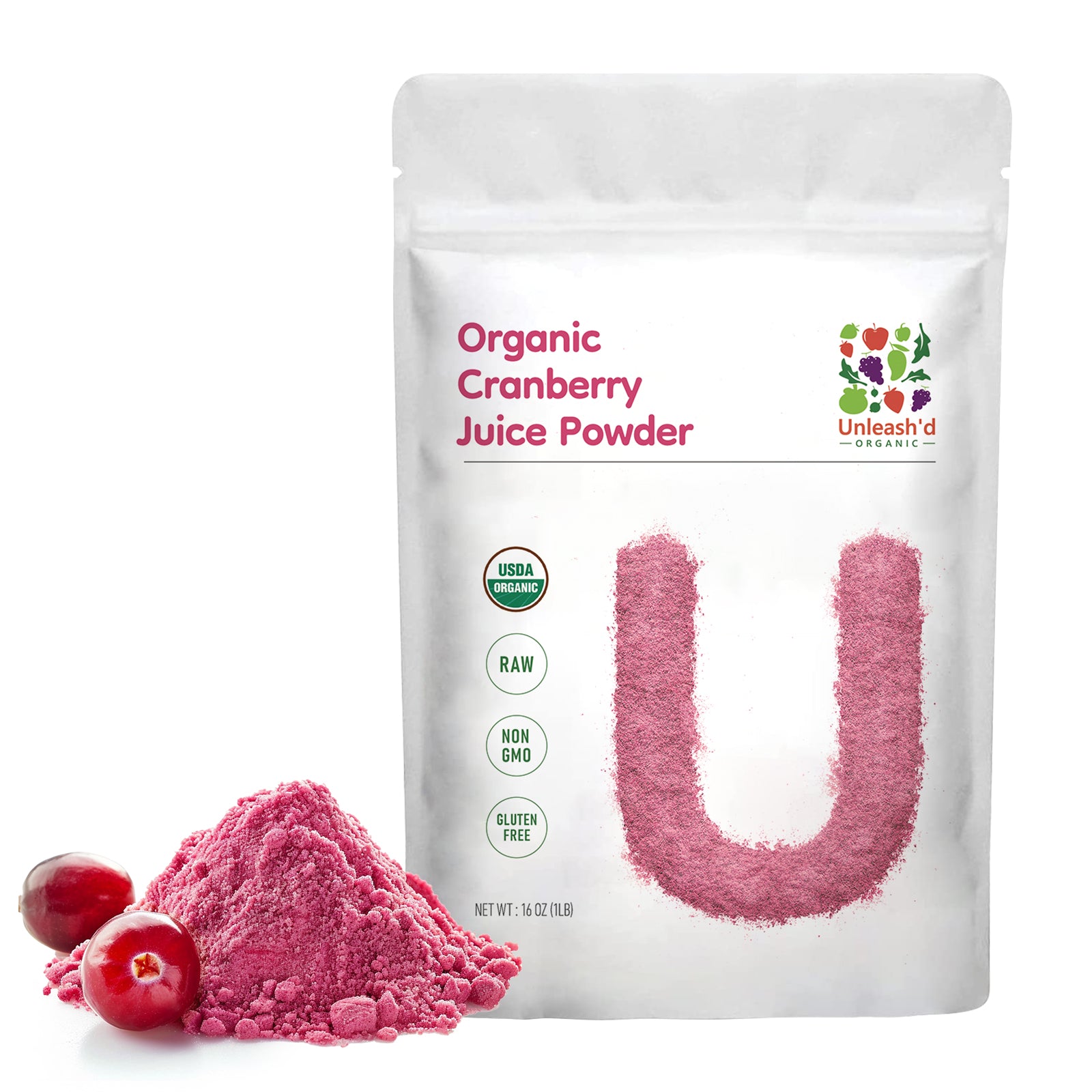 Organic Cranberry Juice Powder 16 oz