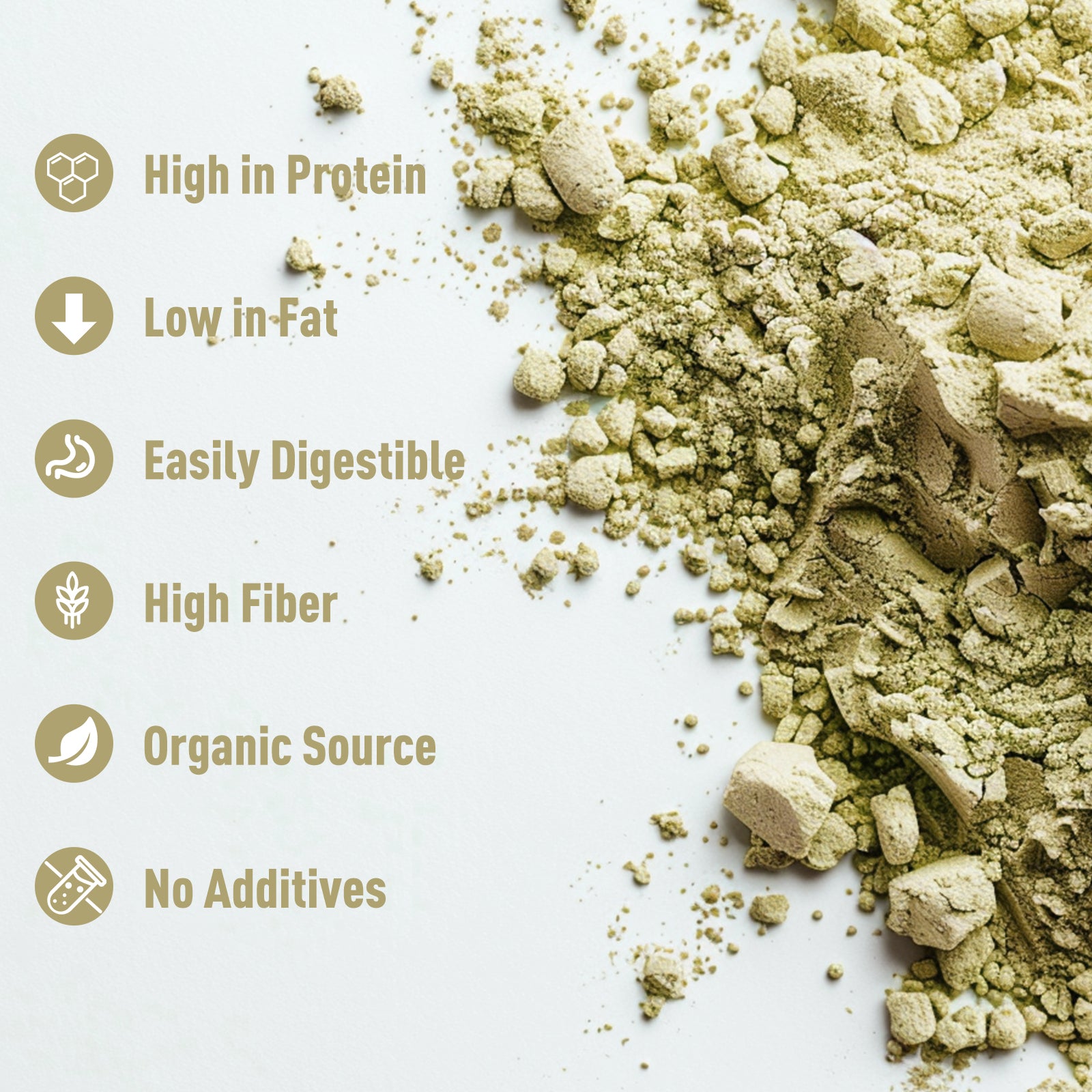Organic Mung Bean Protein Powder 16 oz