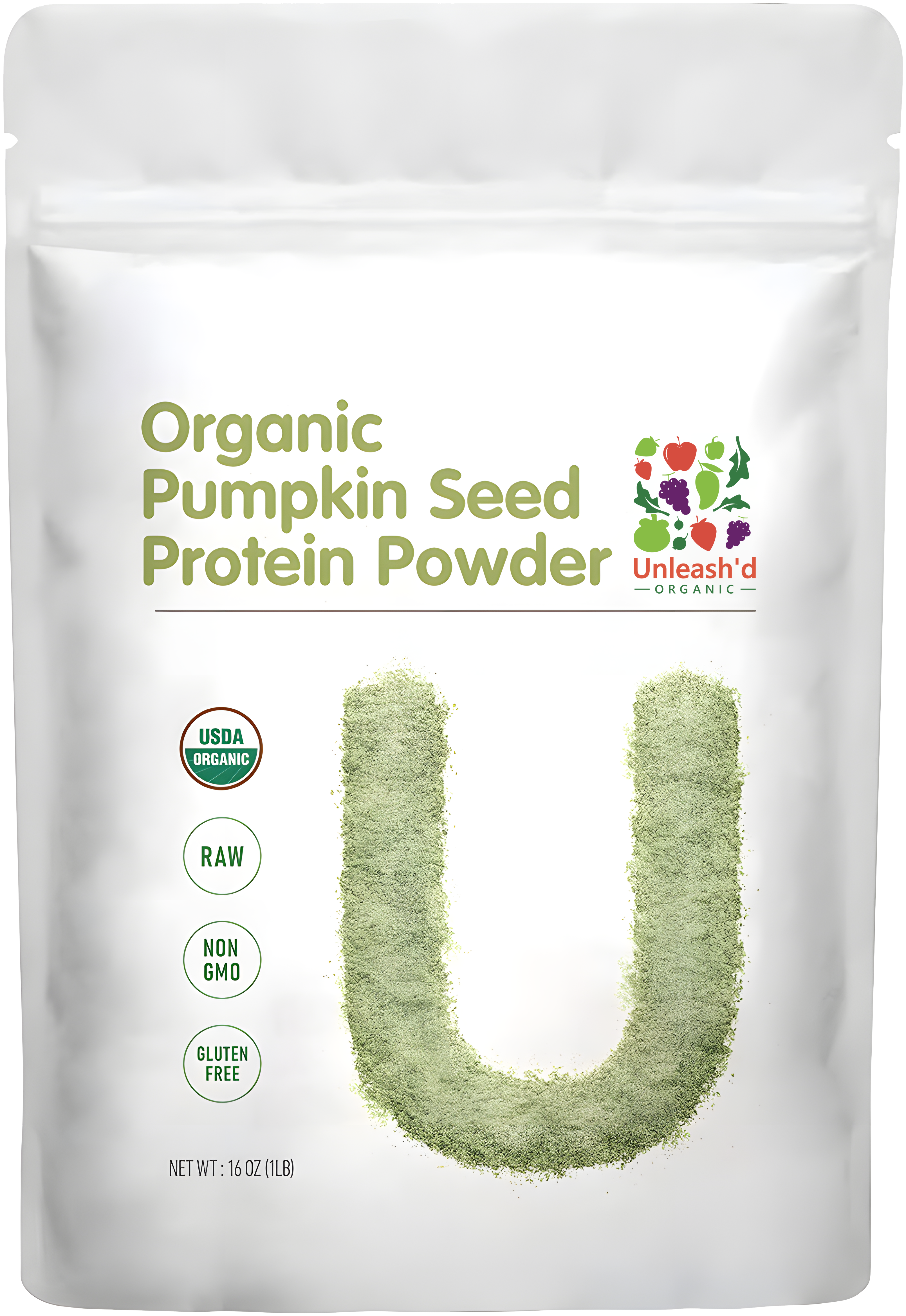 Organic Pumpkin Seed Protein Powder 16 Ounce
