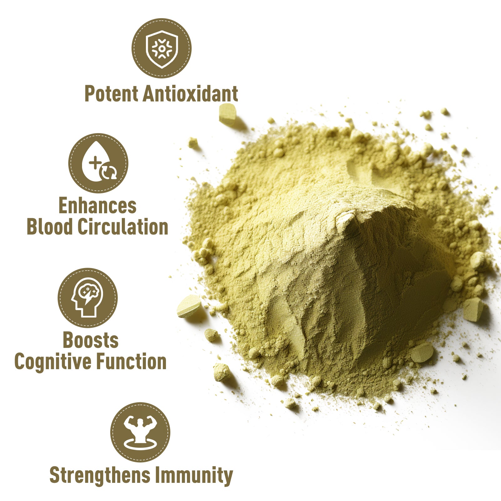 Organic 2-Pack Ginkgo Biloba Extract Powder（16oz）