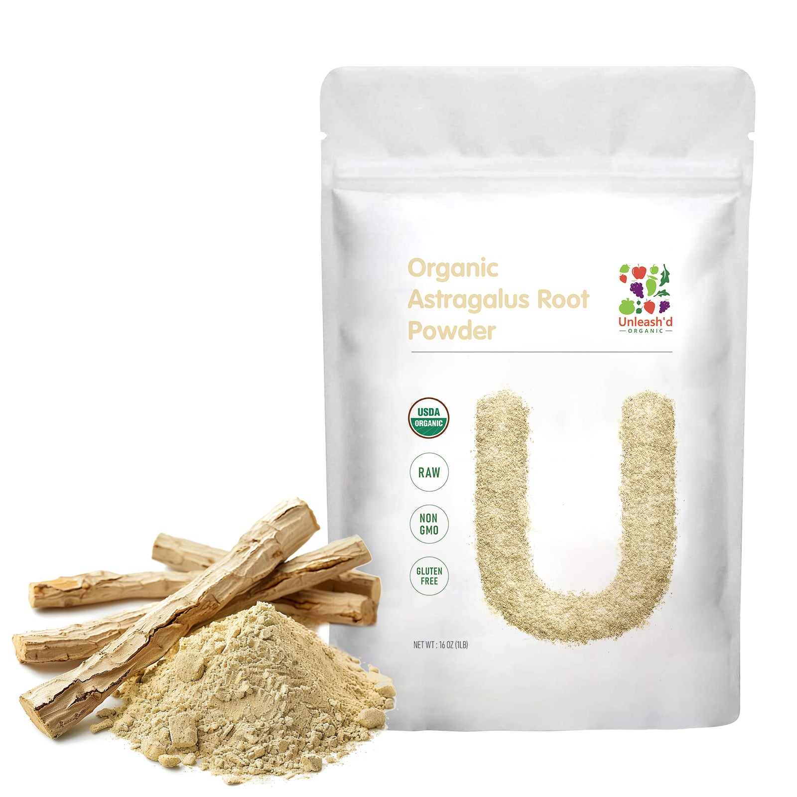 Organic Astragalus Root Powder 16 Ounce