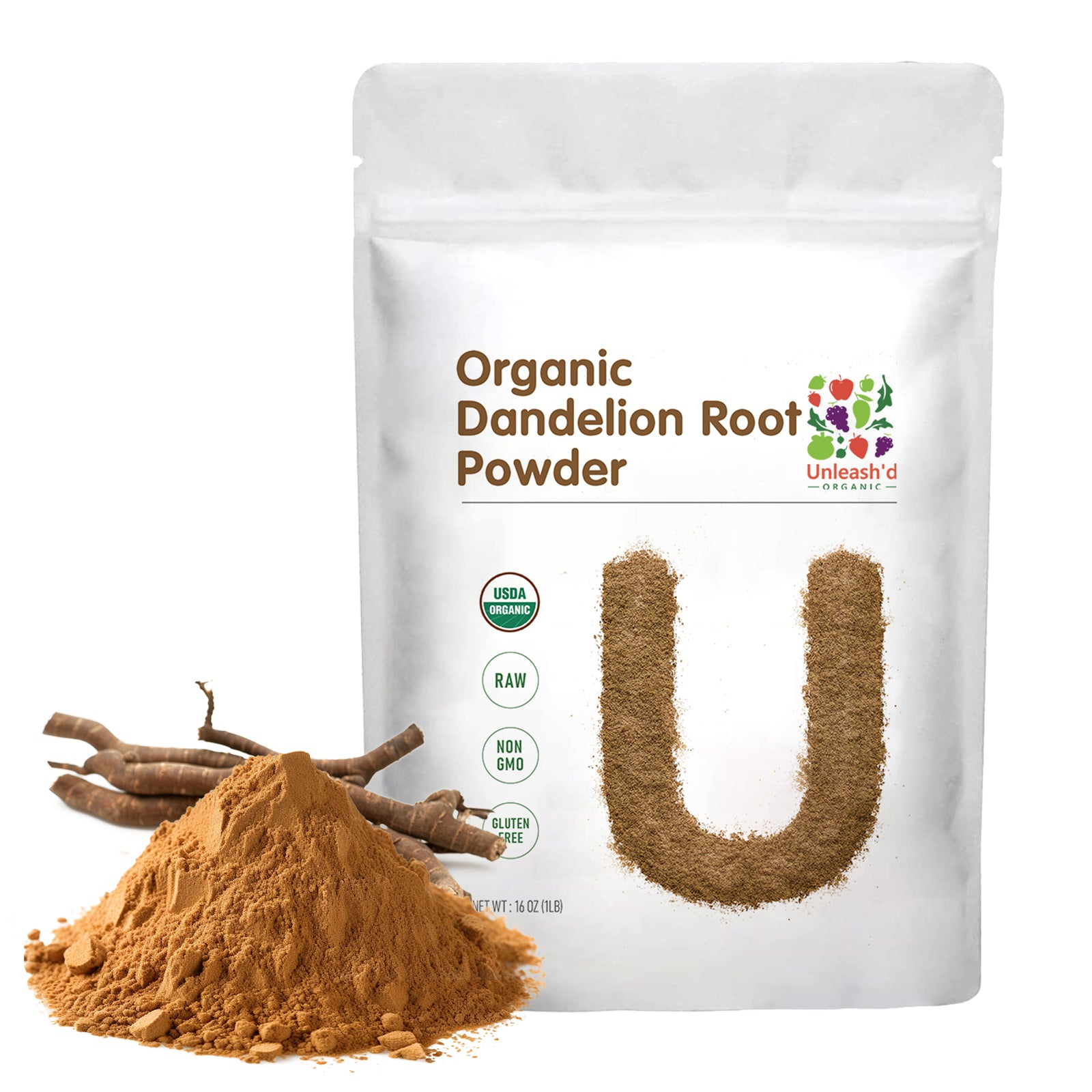 Organic Dandelion Root Powder 16 Ounce