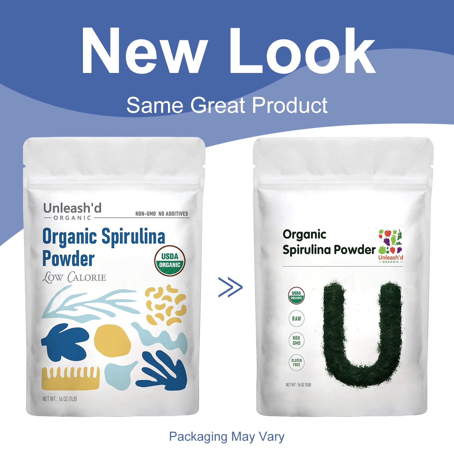 Organic Spirulina Powder 16 Ounce