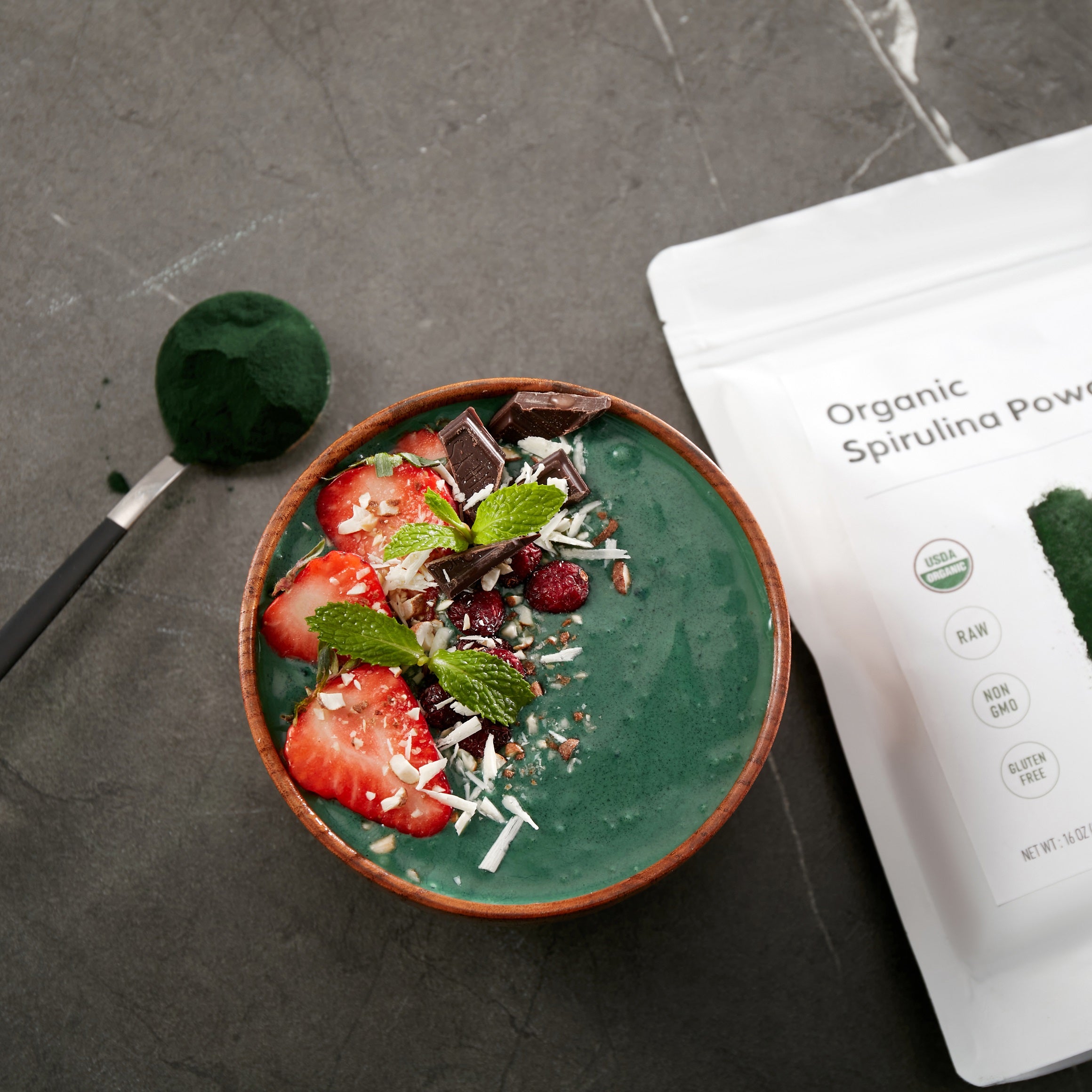 Organic Spirulina Powder 16 Ounce