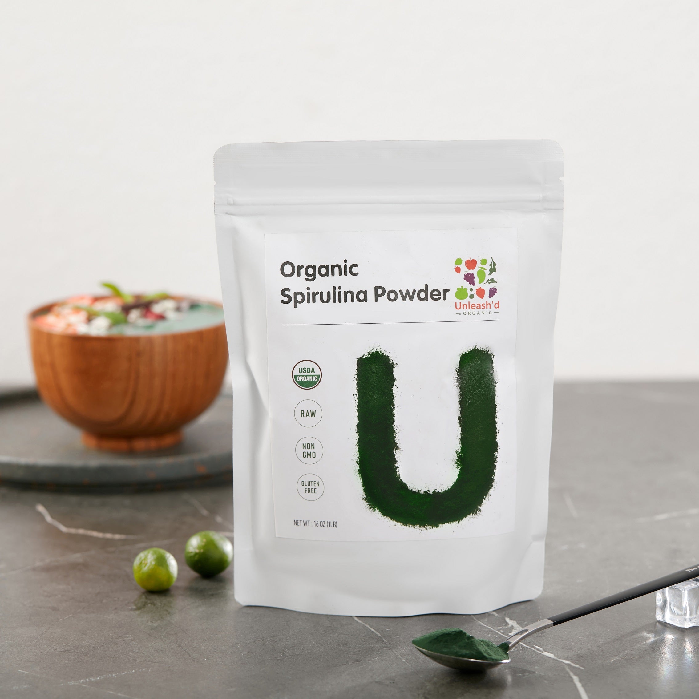Organic Spirulina Powder 16 Ounce